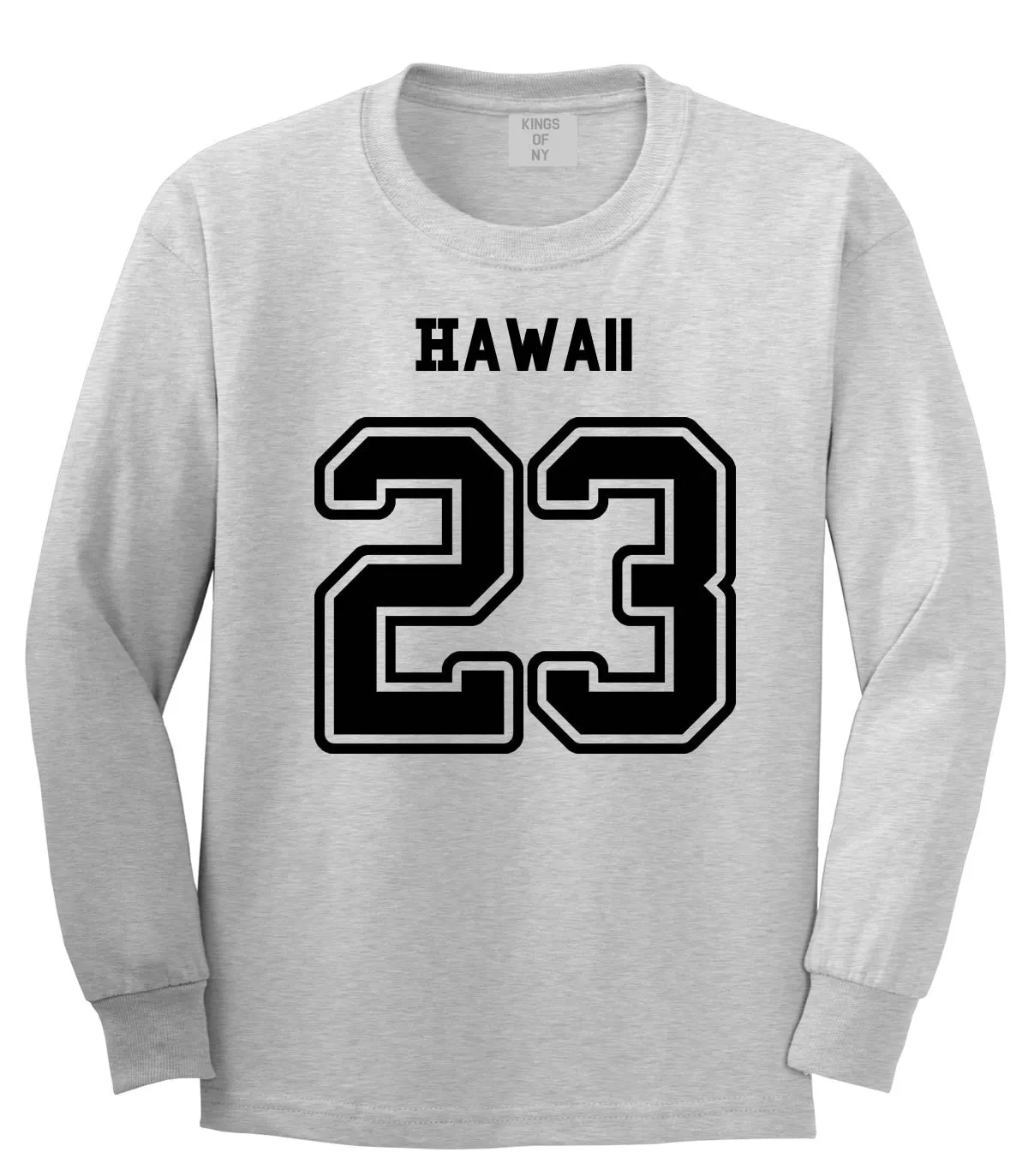 Sport Style Hawaii 23 Team State Jersey Long Sleeve T-Shirt