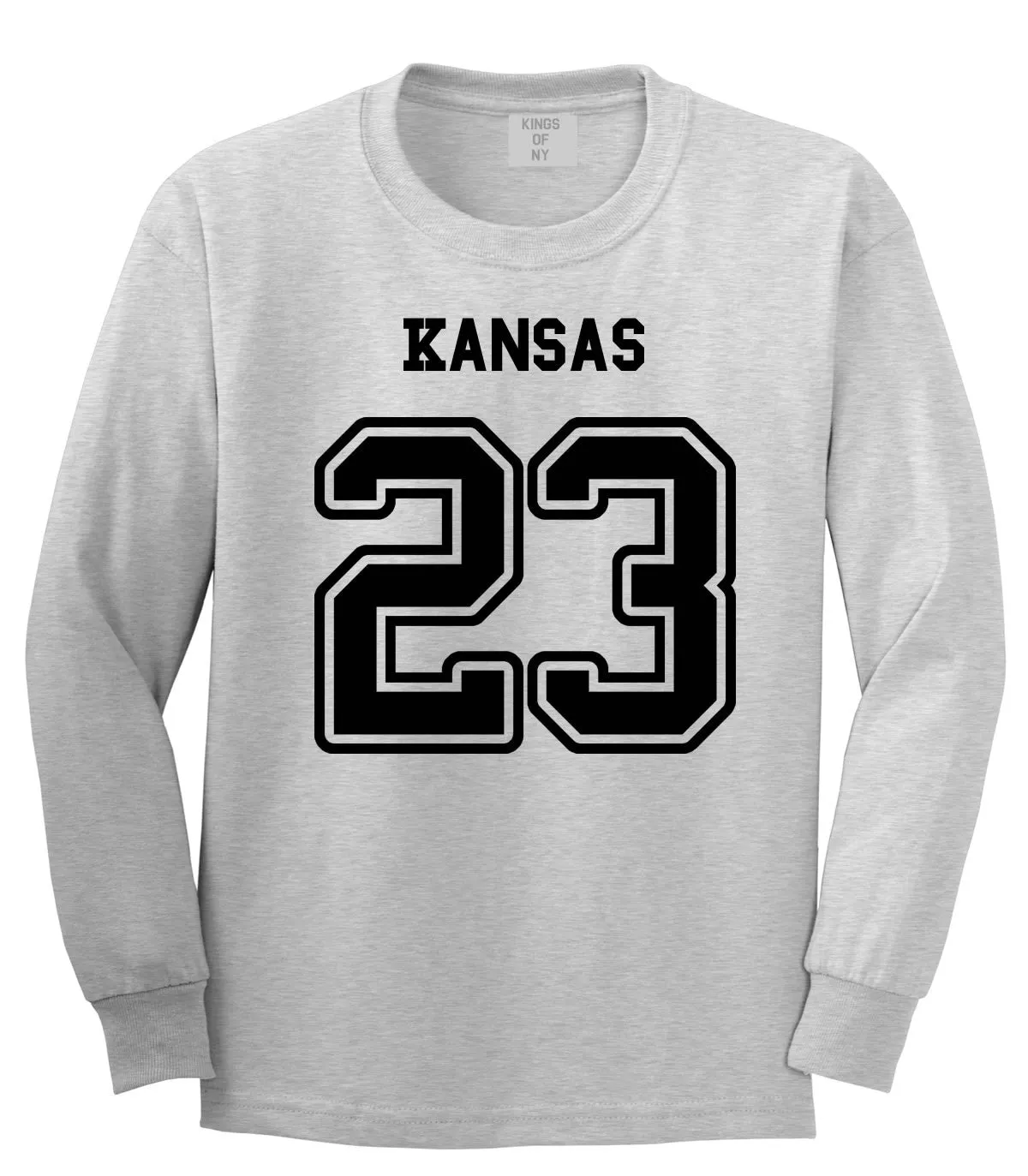 Sport Style Kansas 23 Team State Jersey Long Sleeve T-Shirt