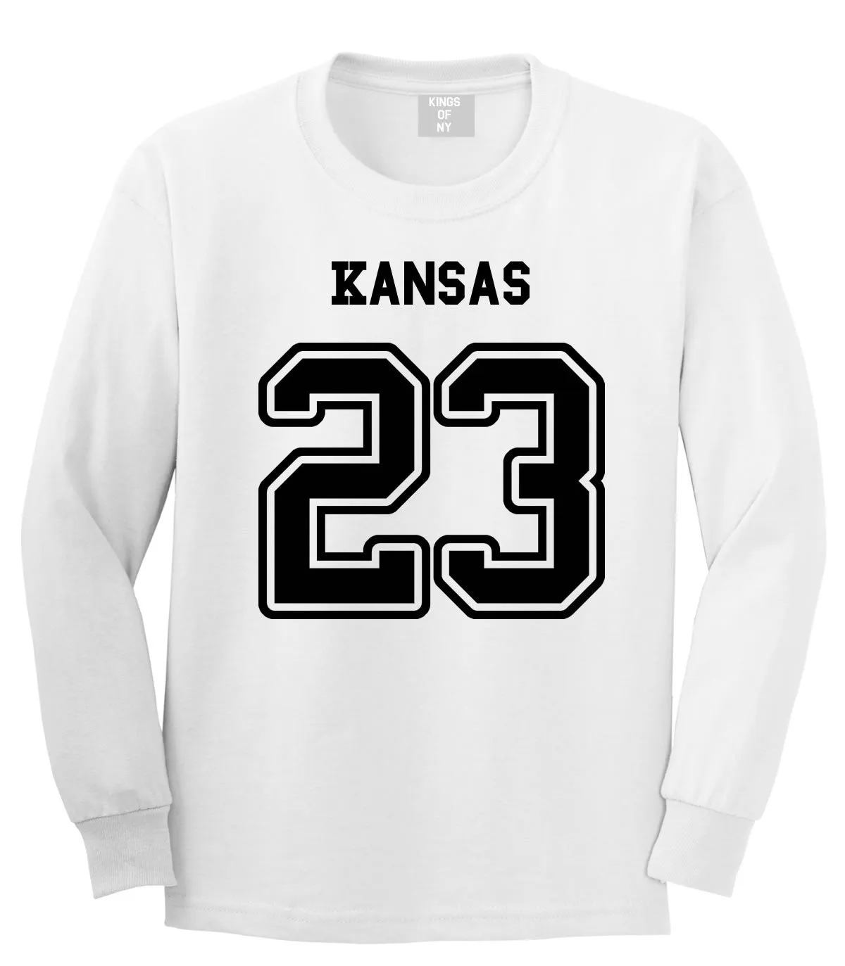 Sport Style Kansas 23 Team State Jersey Long Sleeve T-Shirt