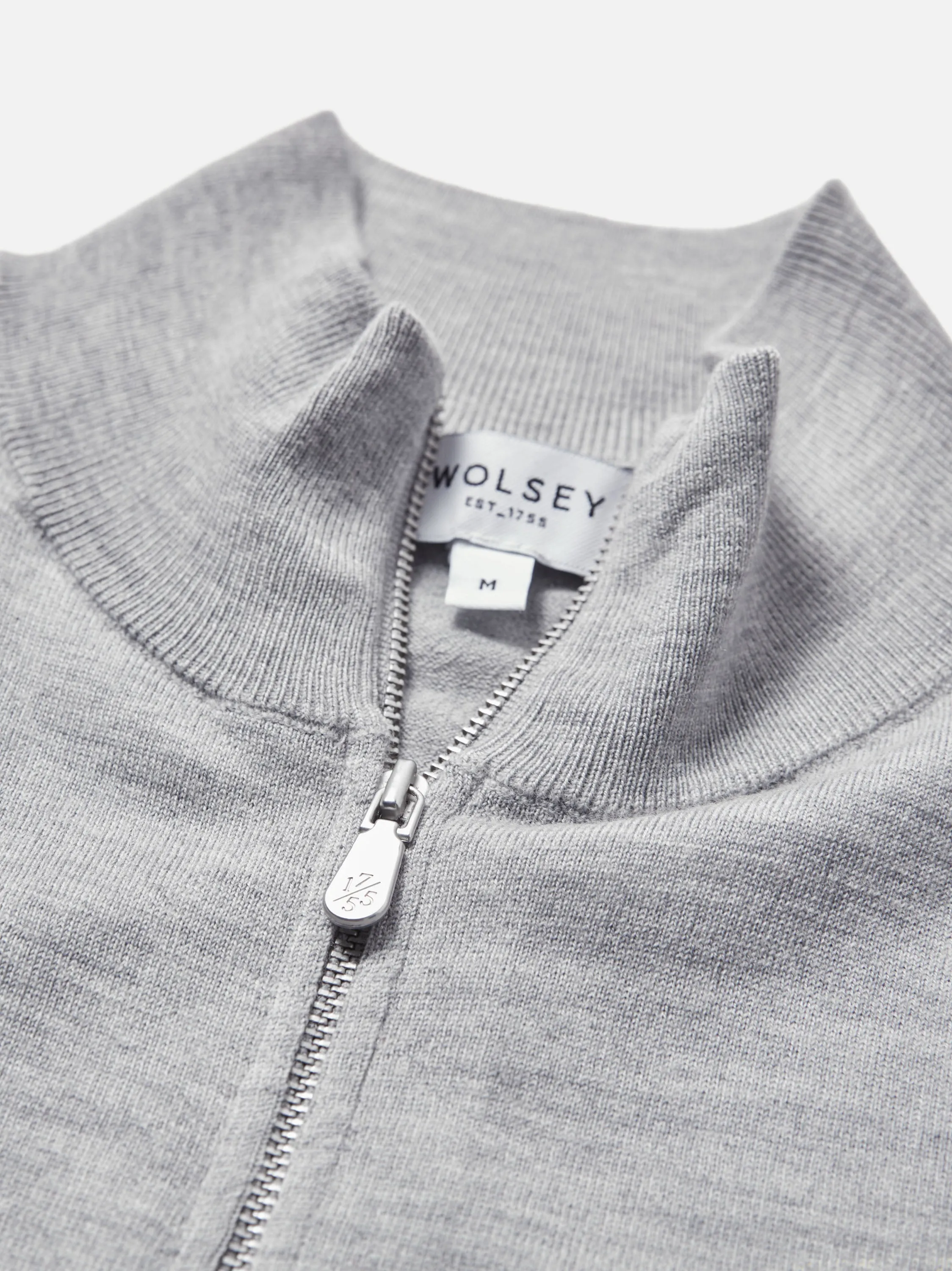 Super Fine Merino Wool Zip Thru