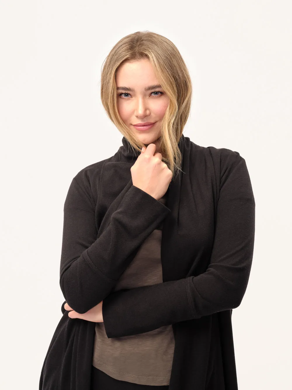 The Easy Layering Jersey Cardigan