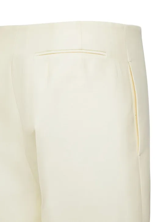 The Row   Flash wool &amp; silk twill shorts 