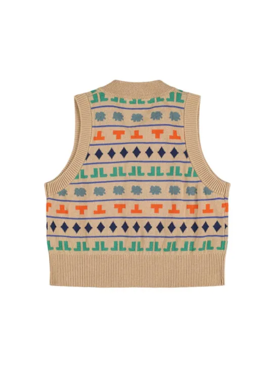 Tiny Cottons   Cotton &amp; wool knit vest 