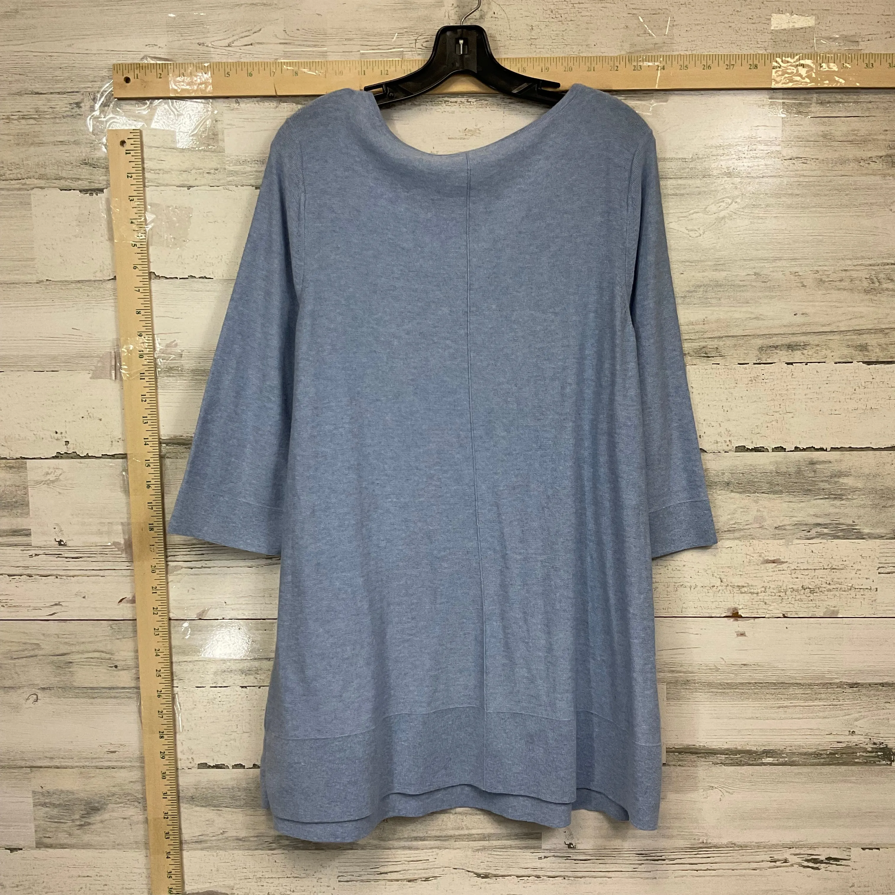 Tunic 3/4 Sleeve By J. Jill In Blue, Size: L