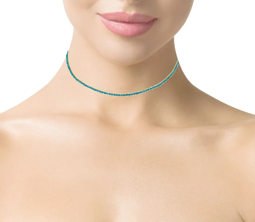 Turquoise Tennis Choker