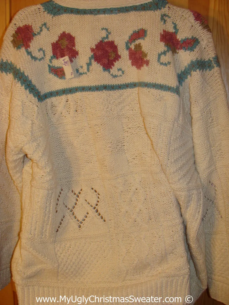 Ugly Christmas Sweater Party Hanukkah Sweater  Menorah (j297)
