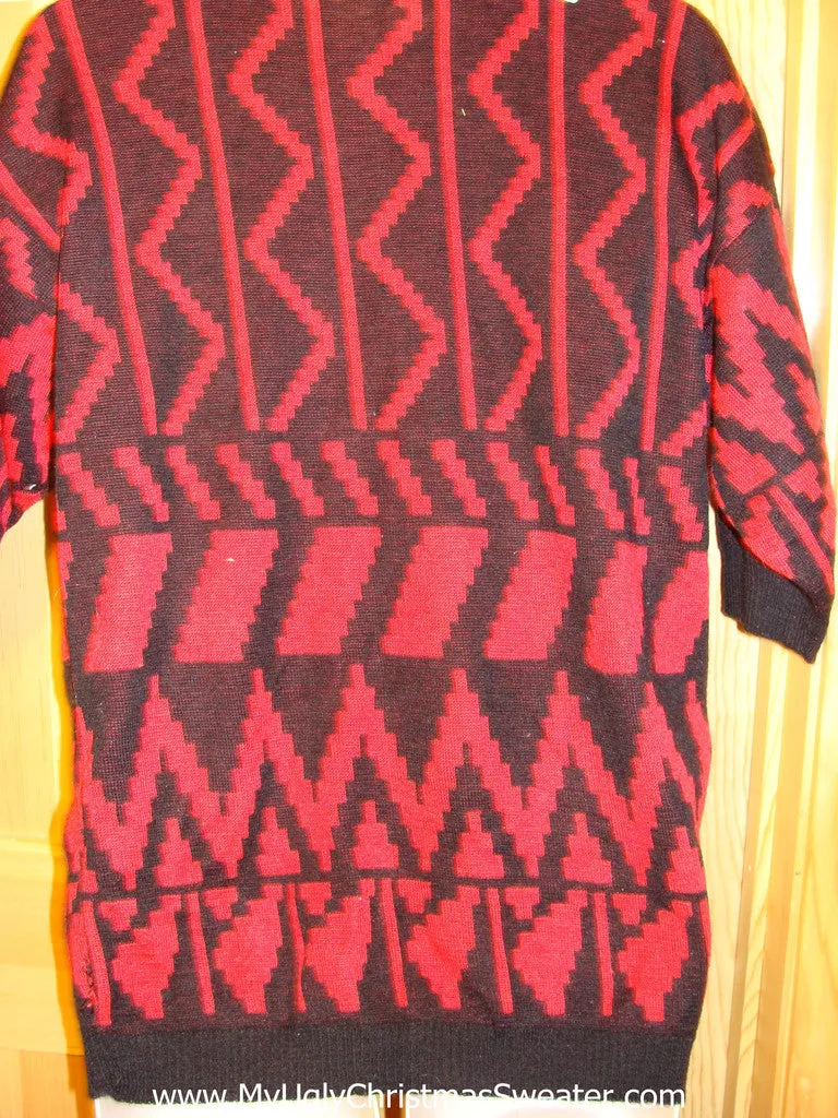 Ugly Christmas Sweater Party Hanukkah Sweater Vintage 80s (j173)