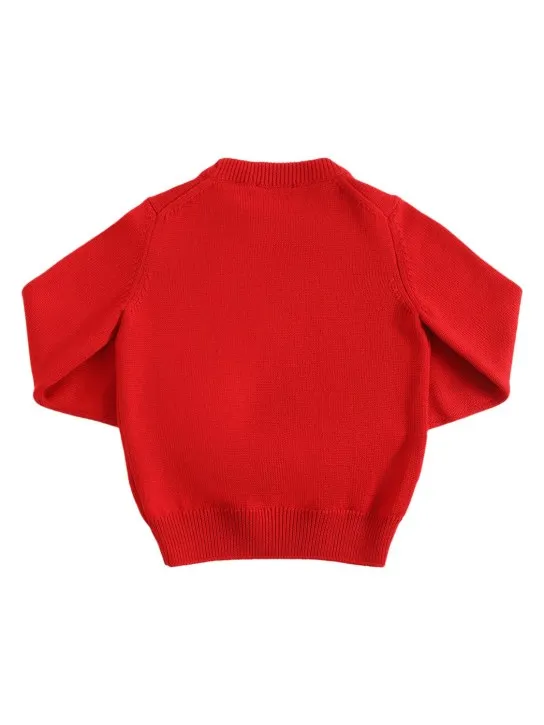 Versace   Medusa embroidery wool sweater 