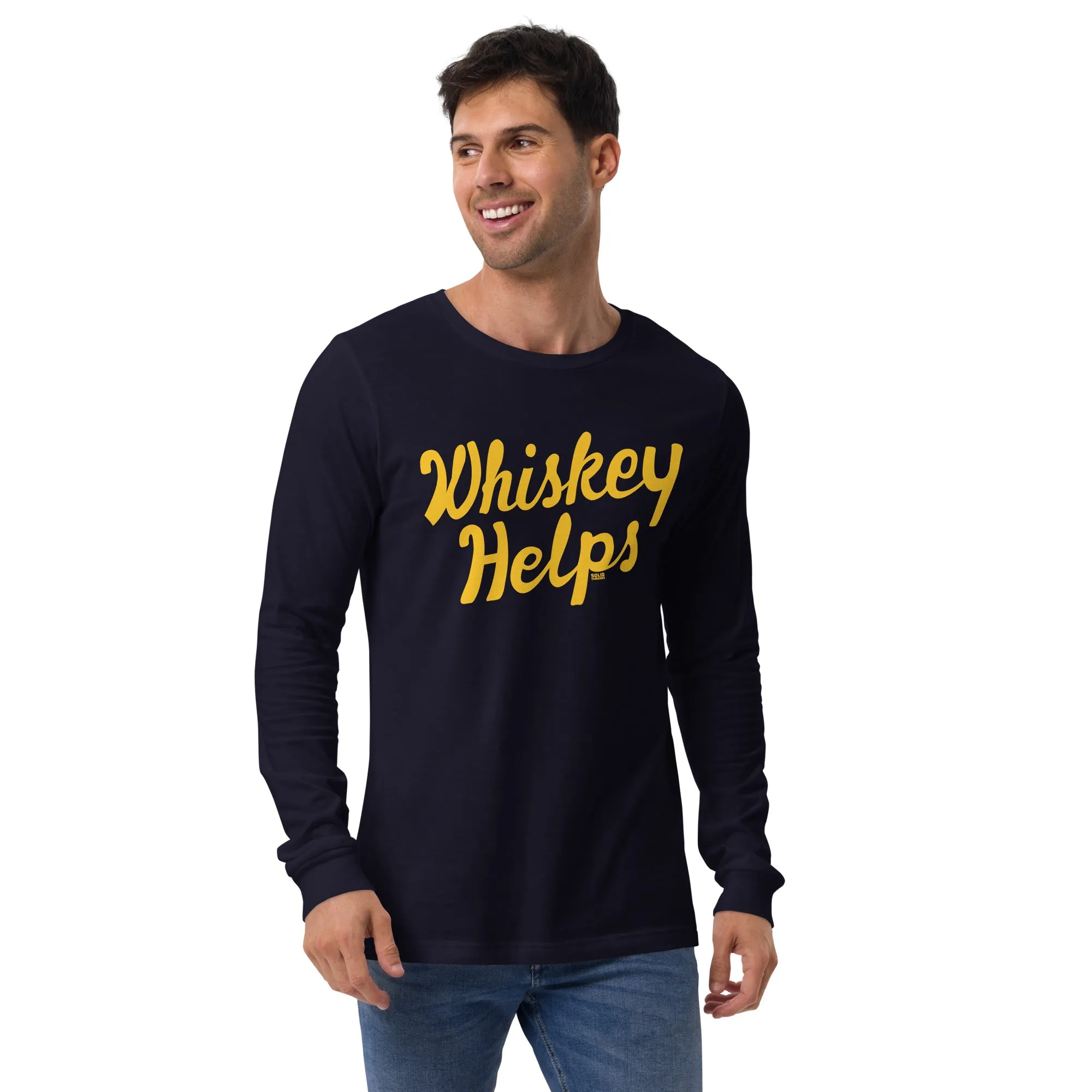 Whiskey Helps Long Sleeve T-Shirt