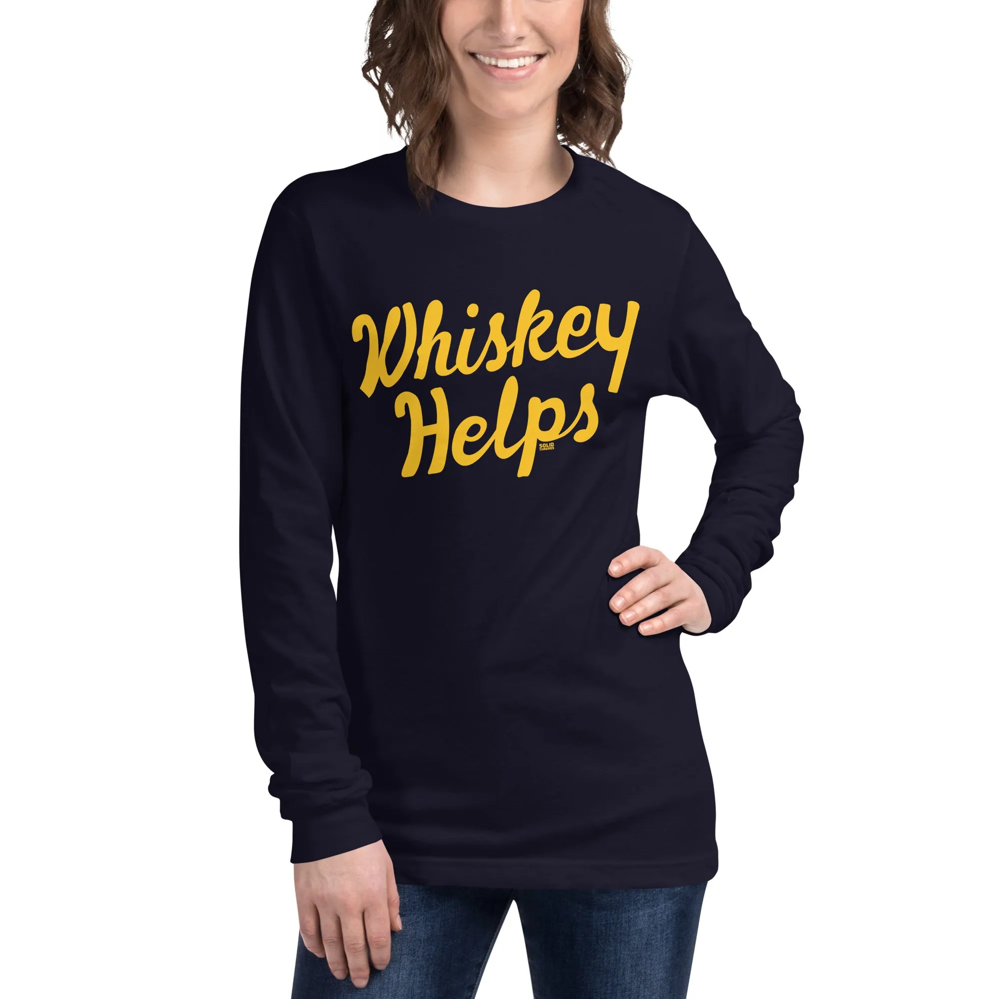 Whiskey Helps Long Sleeve T-Shirt