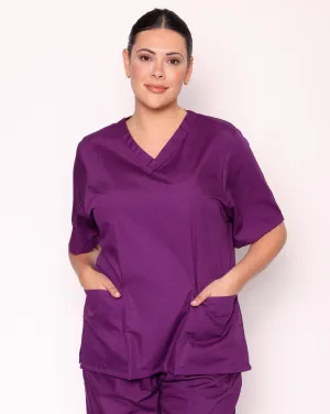 Women's Lightweight Scrub Tunic - Amethyst Purple