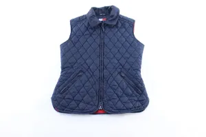 Women's Tommy Hilfiger Blue Quilted Zip Up Vest
