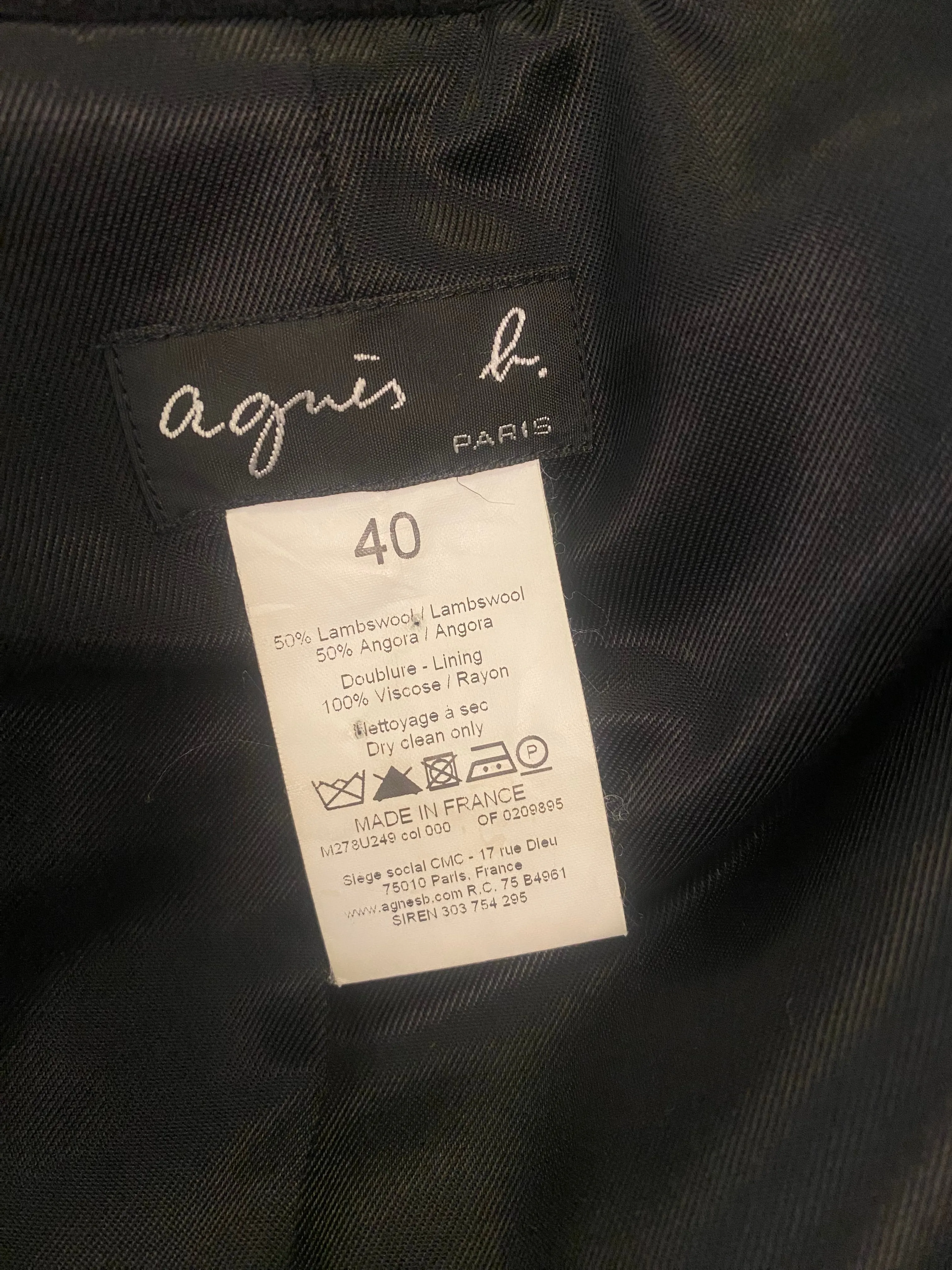 Wool/Angora Coat