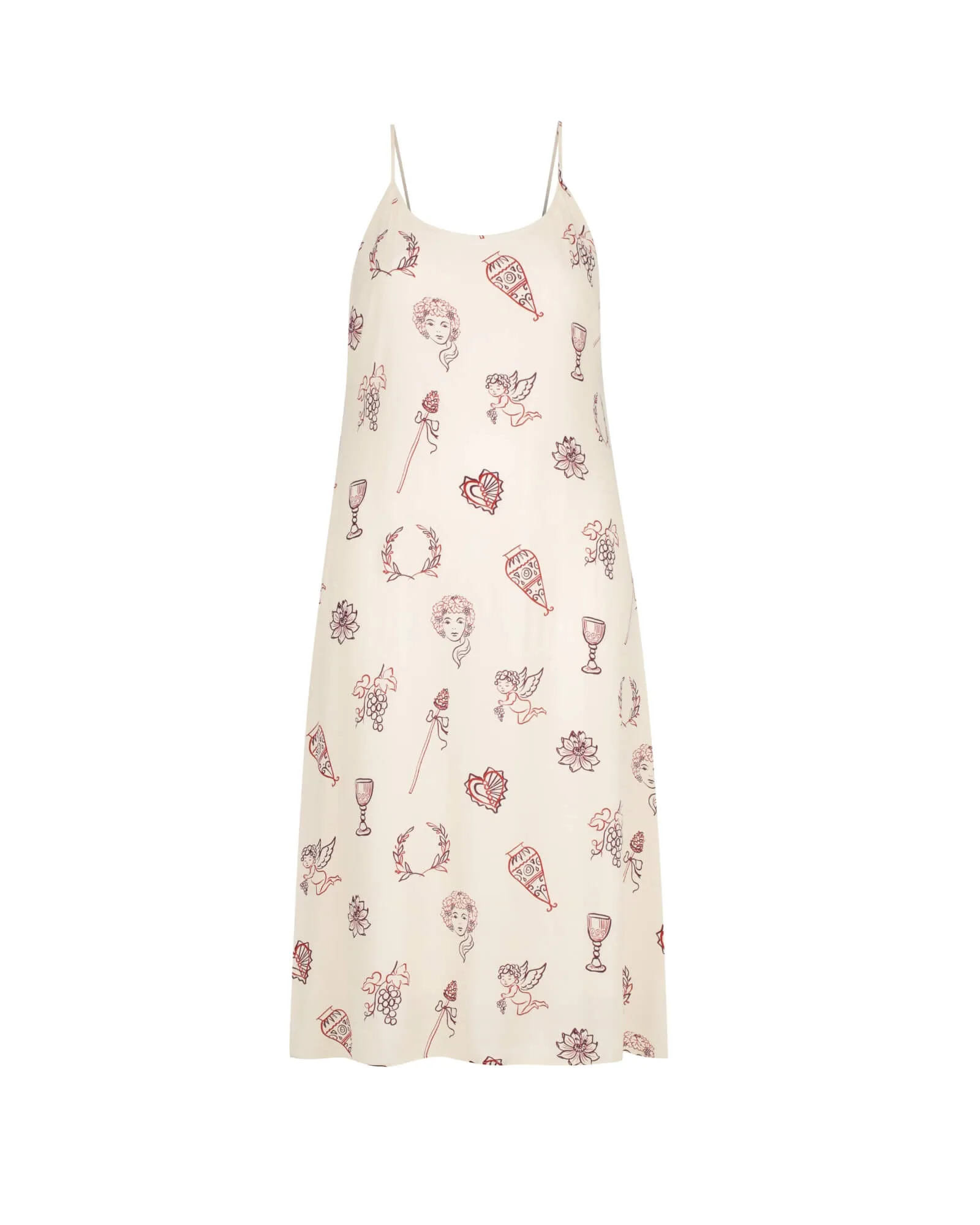 Yasameen Slip Dress | Cherub Print