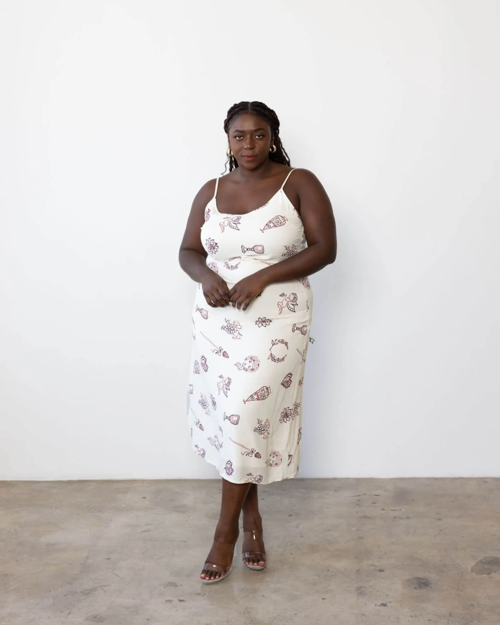 Yasameen Slip Dress | Cherub Print