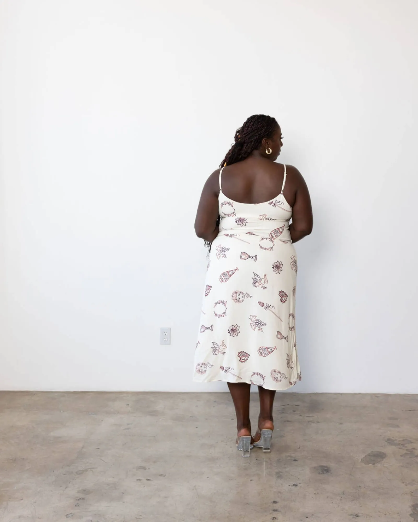 Yasameen Slip Dress | Cherub Print