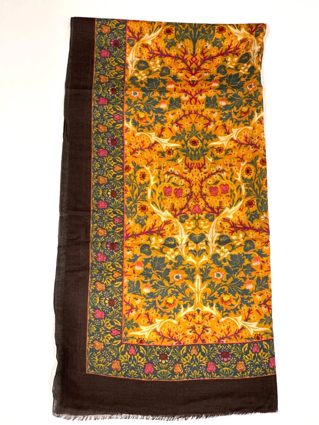 Zadie Wool Scarf/Wrap Gold